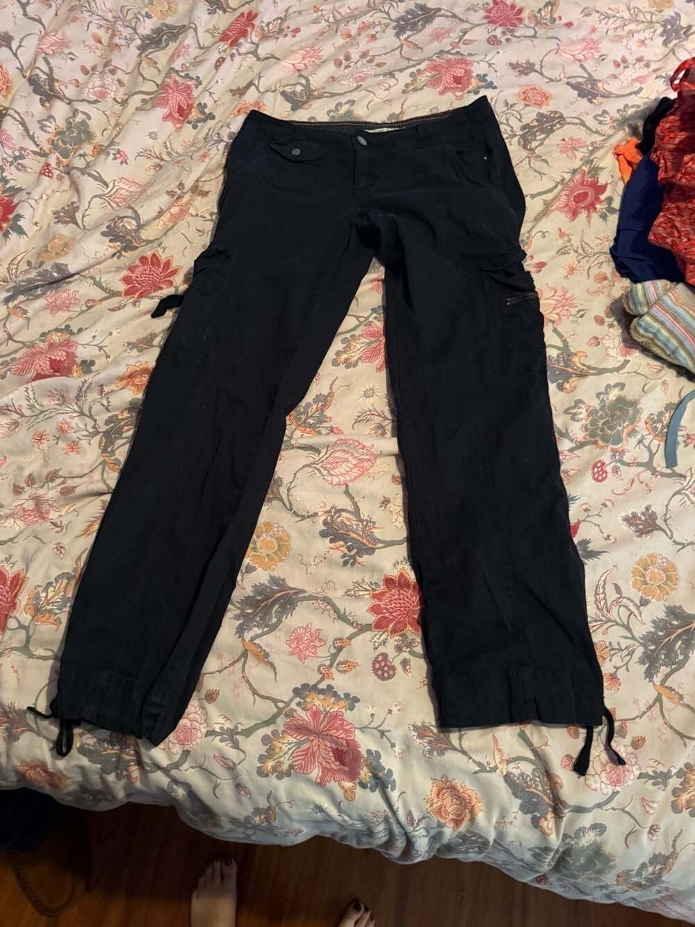 hei hei Cargo Pants Size 6 Black Utility Pockets
